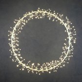 Luca Lighting Lichtkrans Dandelion met Klassiek Witte LED Verlichting - Ø60 cm - Zilver