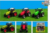 Kids Globe - Tractor Met Licht En Geluid Assorti - Speelgoedvoertuig - 11 x 7 x 8 - Schaal 1:32 (510654)