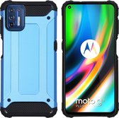 iMoshion Rugged Xtreme Backcover Motorola Moto G9 Plus hoesje - Lichtblauw