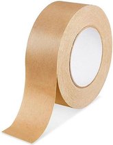 3 x Ecologische Papieren Tape 50mm x 50m + 10 Breekbaar/ fragile stickers / Papieren Plakband / Tape Kraftpapier / Ecotape / Paper Tape / Papiertape / Papier tape