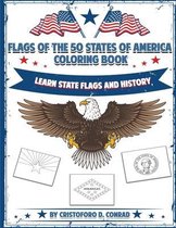 Flags of the 50 States of America Coloring Book