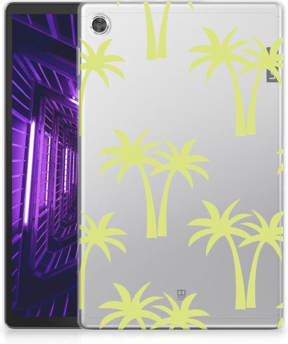 Lenovo Tab M10 Plus Siliconen Hoesje Palmtrees