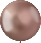 Ballon intens rose goud metallic XL
