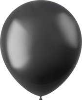 Zwarte Ballonnen Metallic Onyx Black 33cm 100st