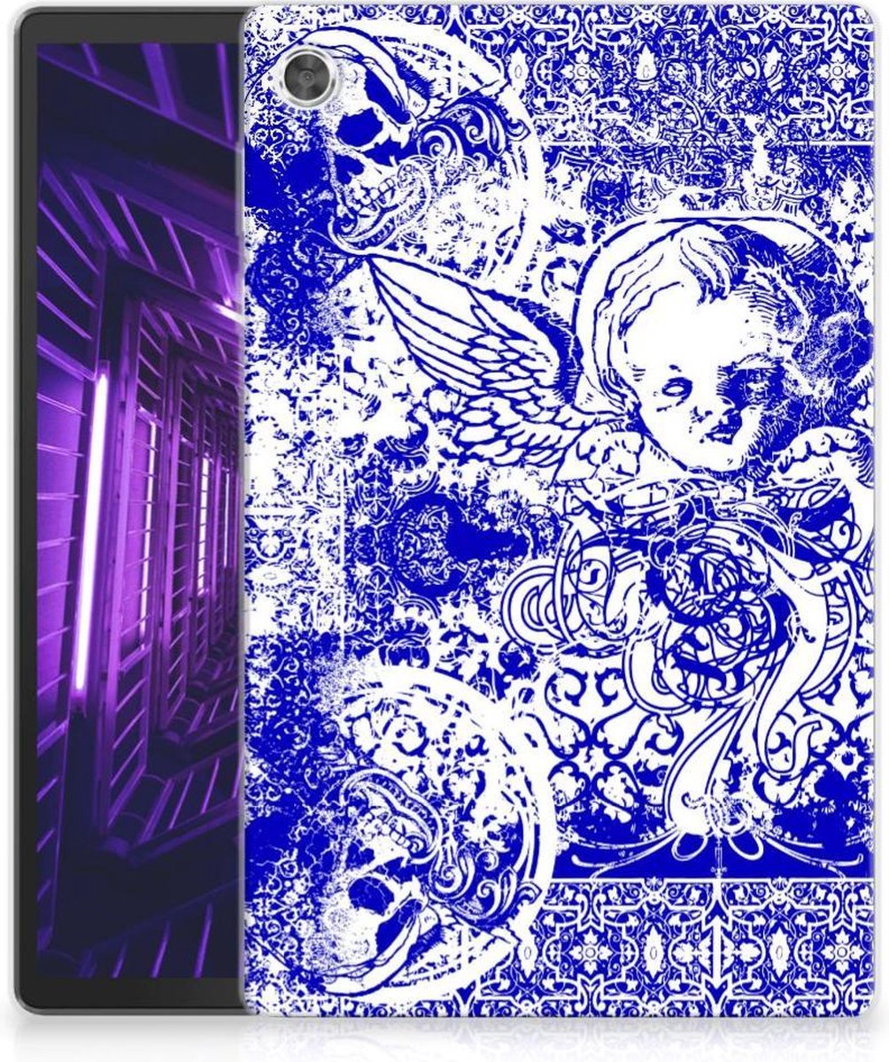 Tablet BackCover Lenovo Tab M10 Plus Angel Skull Blauw