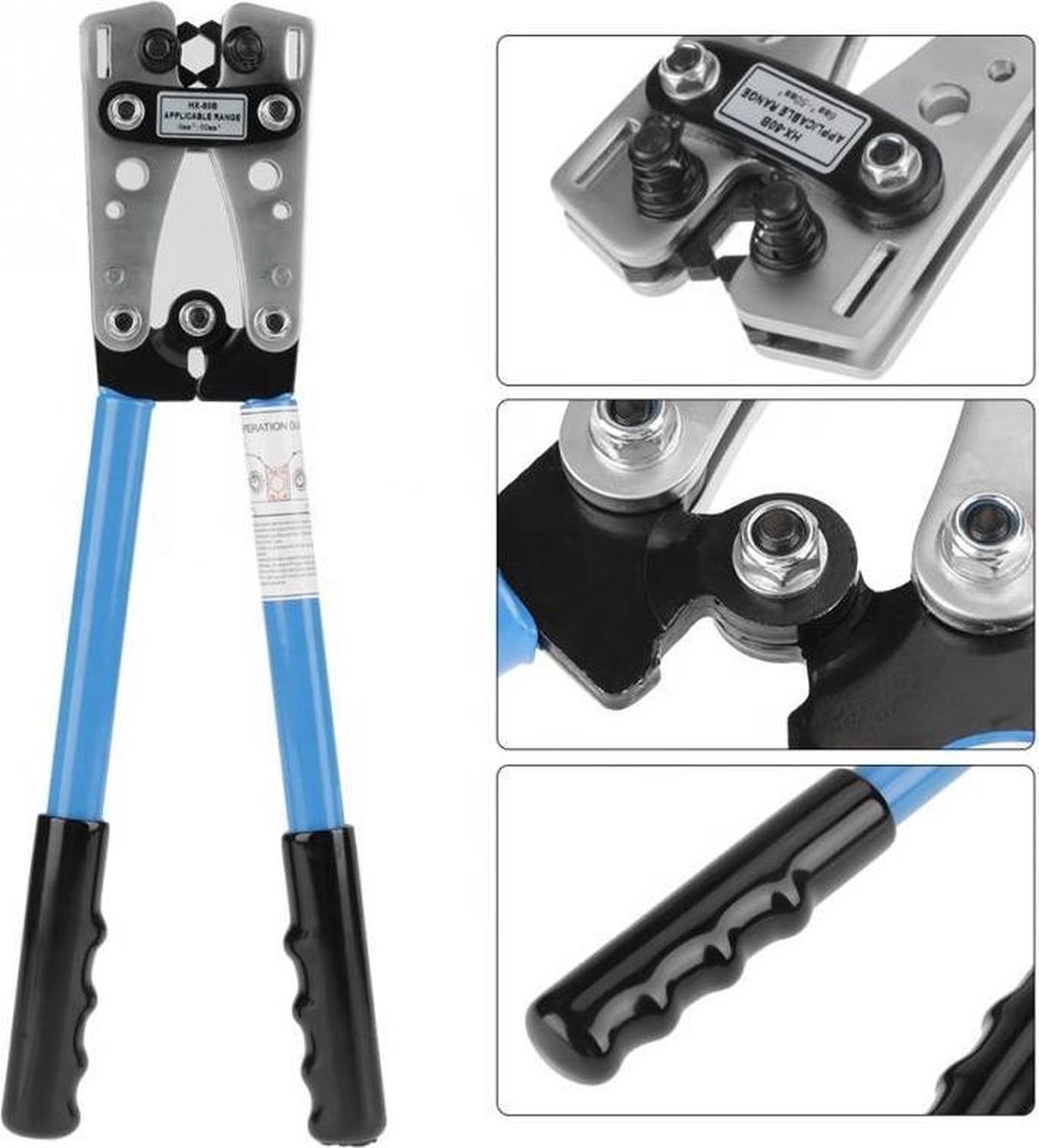 10 stuks buiskabelschoenen, 50 mm², M8, niet geïsoleerd