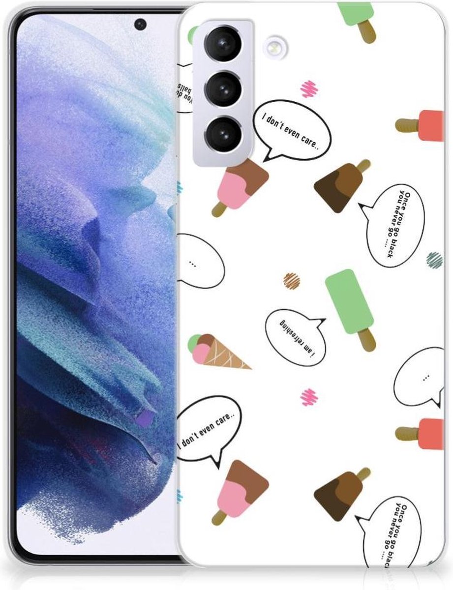 Back Cover voor Samsung Galaxy S21 Plus Siliconen Case IJsjes