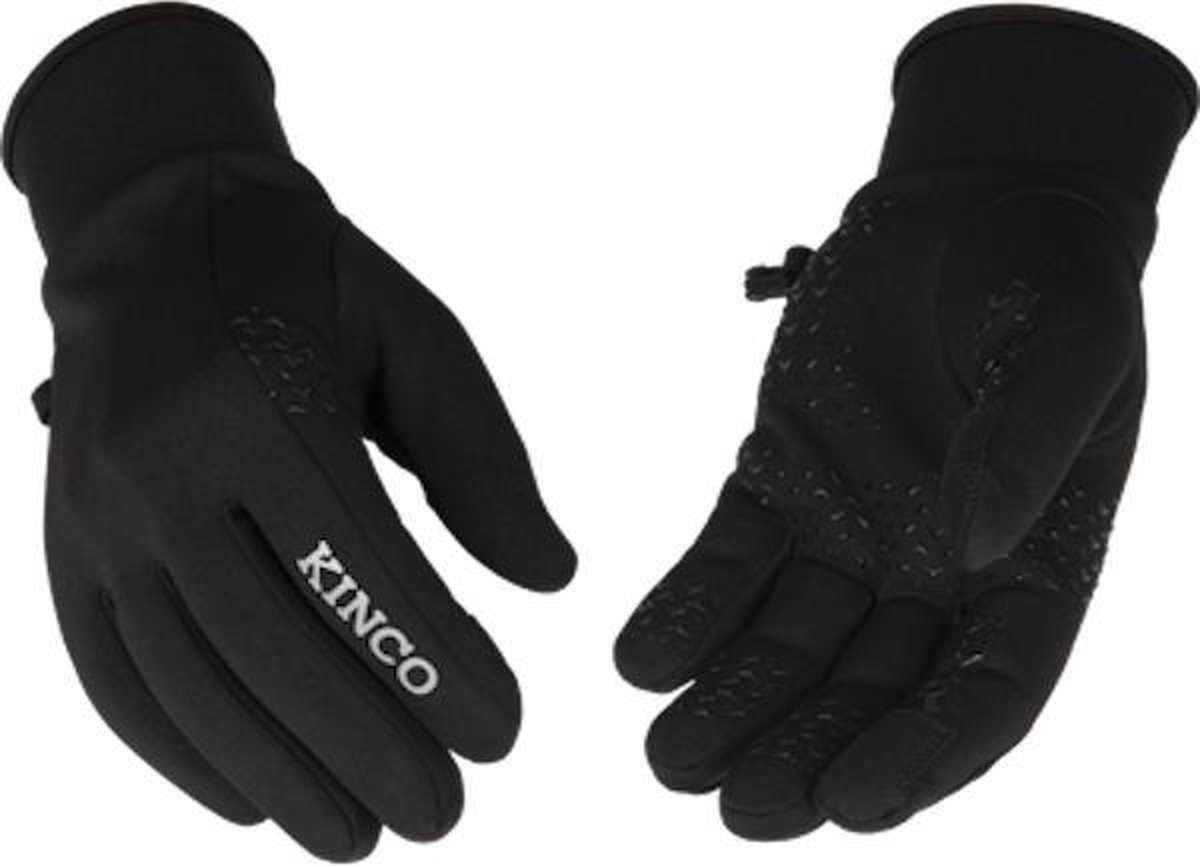 Kinco 2970 Soft Stretch lichtgewicht handschoenen maat S | Touch screen handschoenen| Fleece | Vinger gevoelig | Anti slip | Ademend vermogen | Lichtgewicht | Soft stretch Reflecterende details | Koud weer | Unisex | Dames | Heren