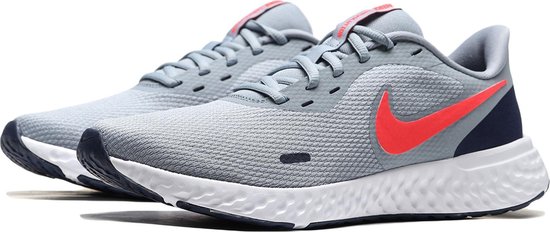betrouwbaarheid gewoontjes uitzetten Nike Nike Revolution 5 Sportschoenen - Maat 47 - Mannen - grijs - roze -  blauw | bol.com