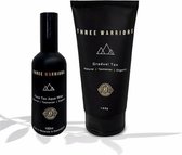 THREE WARRIORS - THE ULTIMATE TAN PACK - FACE TAN AQUA MIST + GRADUAL TAN