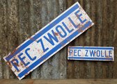 Bord PEC Zwolle 30cm met roestlook | Retro | Vintage stijl