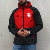 Liverpool regenjas - volwassenen - maat S - rood/zwart