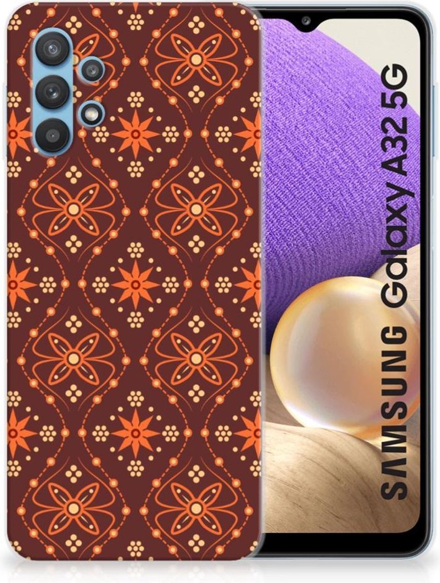 Samsung Galaxy A32 5G TPU bumper Batik Brown