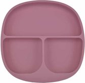 Siliconen Bord & Bestek - Kinderservies - Framboos Roze