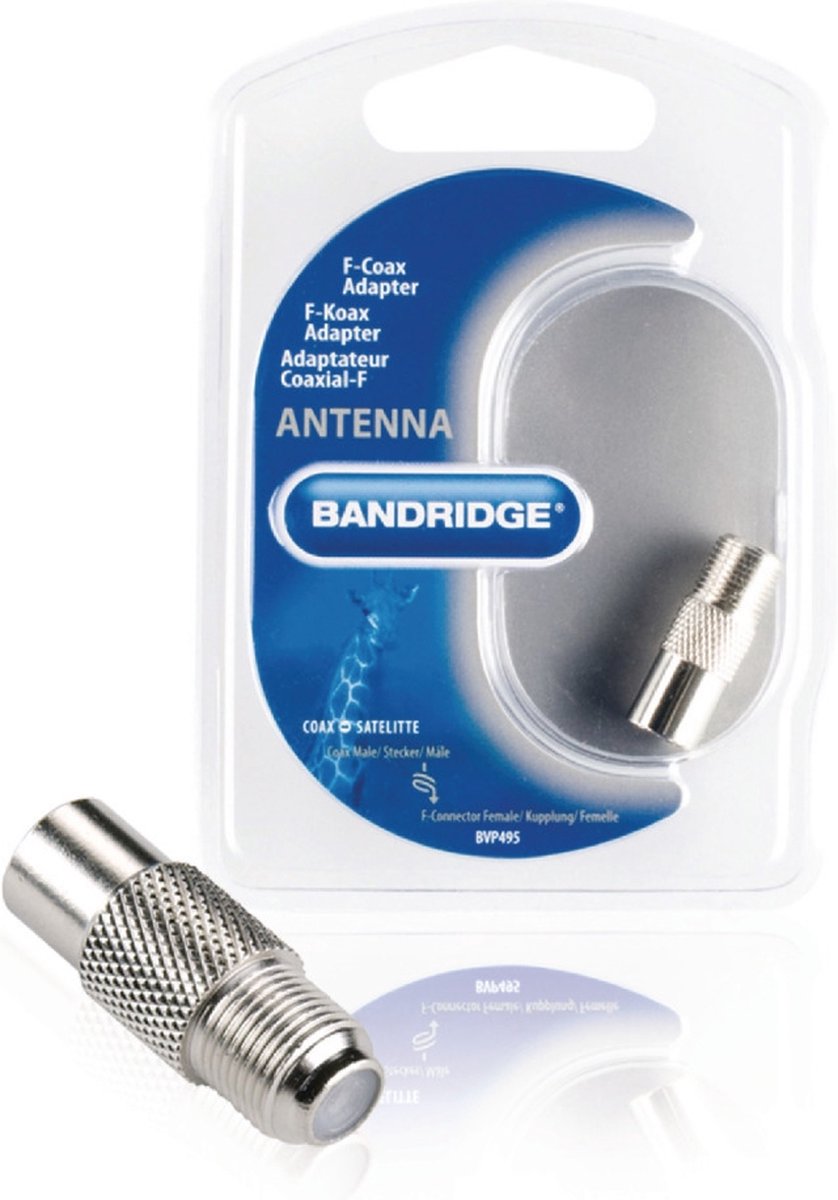 Bandridge Coax (m) - F-connector (v) adapter | bol.com