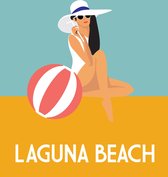 Zomer Poster - Laguna Beach - Wandposter 60 x 40 cm