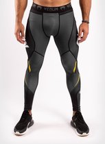 Venum ONE FC Impact Compression Tights Legging Grijs Geel L - Jeans Maat 34