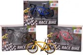 Mini race fiets schaal 1:10 4-kleuren