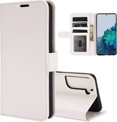 Samsung Galaxy S21 hoesje - Wallet bookcase - Wit - GSM Hoesje - Telefoonhoesje Geschikt Voor: Samsung Galaxy S21