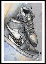 Air Jordan 1 schilderij (reproductie) 51x71cm