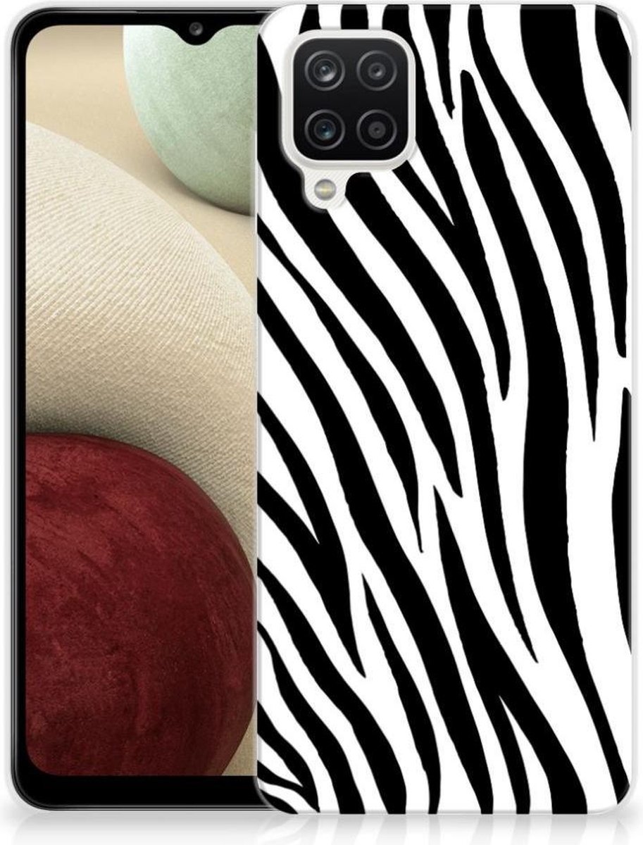 Samsung Galaxy A12 TPU Hoesje Zebra