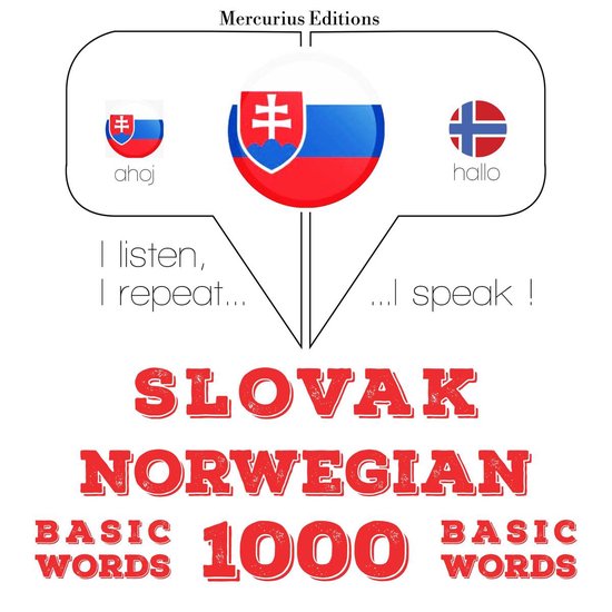 Slovenský - Norwegian: 1000 základných slov - cover