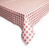 Papieren Tafelkleed 6 stuks Ruit Rood/Wit