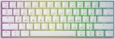 GK61 Keyboard - Qwerty - Mechanisch Gaming Toetsenbord 60% - RGB - USB Type C - Gateron Optical Black - Witte Kleur