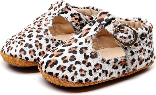 Supercute chaussures pour enfants en cuir imprimé léopard imprimé animal 6 à 12 mois taille 20/21