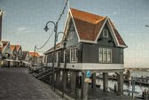 Vissersdorp Volendam op Puzzel - Legpuzzel 252 Stukjes | Volendam - Holland - Houten Huis