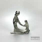 Sculptuur Moeder En Kind - Uniek Geschenk - Moeder Cadeau - Cadeau Dochter / Zoon - Sculptuur Samensmeltend - Handgemaakt & Uniek