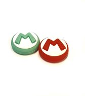 Thumb Grips | Thumb Sticks | Gaming Thumbsticks | Geschikt voor Nintendo Switch & Lite | 1 Set = 2 Thumbgrips | M | Groen/Rood