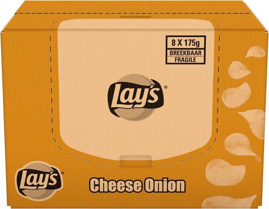 Lay's Chips Fromage Oignon (8x 175gr) - Grossiste Compliment.nl