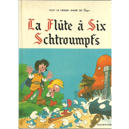 Les schtroumpfs et le flute (hardcover) comic franstalig