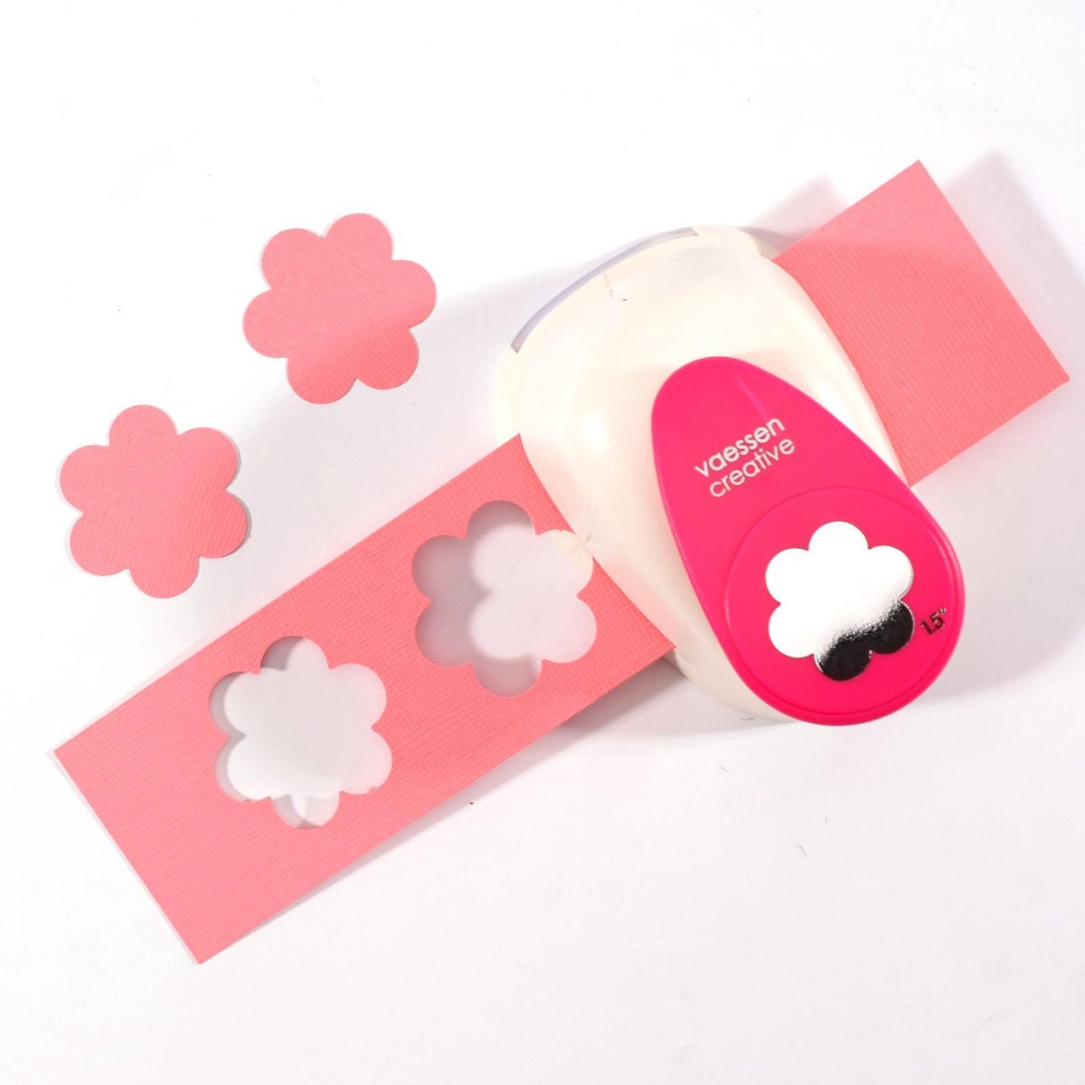 Vaessen Creative Pons - Figuurpons - Bloem - 3,4 x 3,8 cm