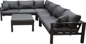 SUNS Merida hoek loungeset 5-delig antraciet aluminium