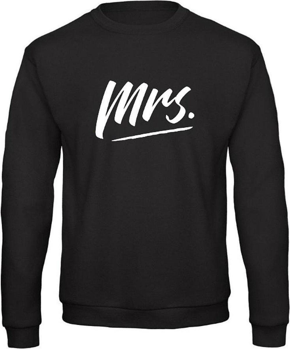 Mr & Mrs Trui Sweater (Mrs - Maat 4XL) | Koppel Cadeau | Valentijn Cadeautje voor hem & haar
