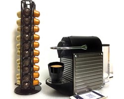 Draaibare capsulehouder - Geschikt voor Nespresso en compatible Capsules - 40 stuks zwart