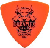 Clayton Duraplex rounded triangle plectrums 0.60 mm 6-pack