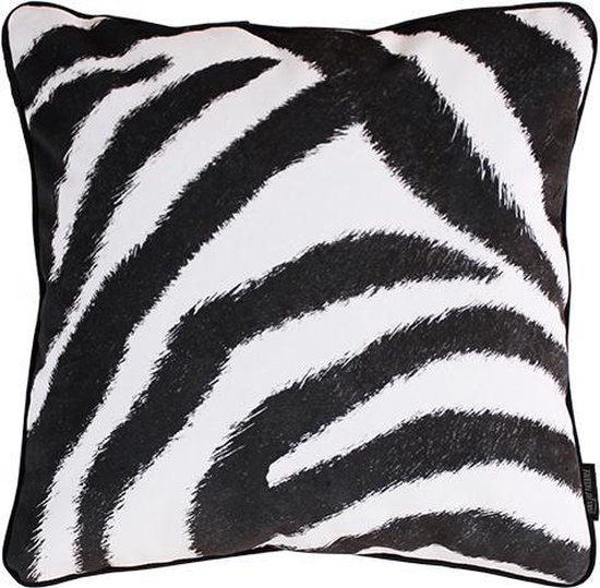 Huis beetje Beg Velvet Zebra Print Kussenhoes | Velours / Fluweel - Polyester | 45 x 45 cm  | bol.com