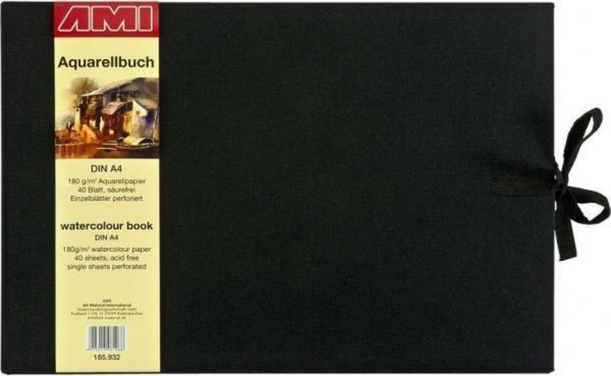 Ami Aquarelboek A4 dwars 180 gram 40 vellen