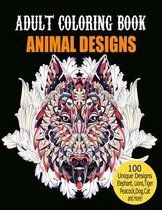 Adult Coloring Book Animal Designs