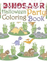 Dinosaur Halloween Party Coloring Book