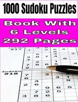 1000 Sudoku Puzzles Book with 6 Levels 292 Pages