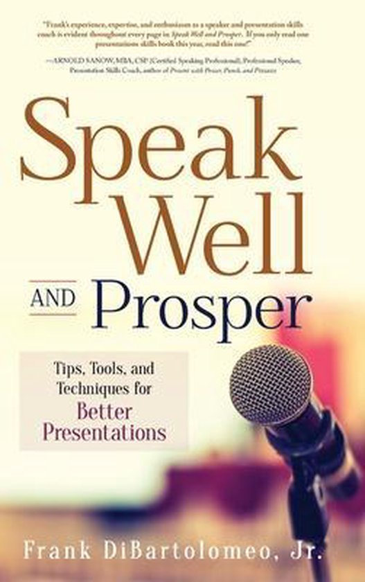 Speak Well and Prosper - cover
