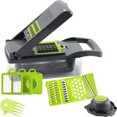 Uniquez Légumes Slicer Manual - Mandoline de cuisine - All Slicer Slicer - Vegetable Chopper - Slicer Dicer - Vert / Grijs
