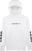 Lesh Get It Hoodie - Wit - Heren - Vrouw - Unisex - Medium - 100% Organisch Katoen
