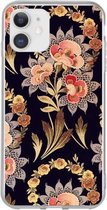 Hoesjes Atelier Golden Flowers Transparant Hoesje voor IPhone 12&12Pro