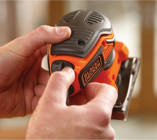 BLACK DECKER 220W 1/4 Vel Schuurmachine Met Handpalmschakelaar Ka450 Qs Vlakschuurmachine