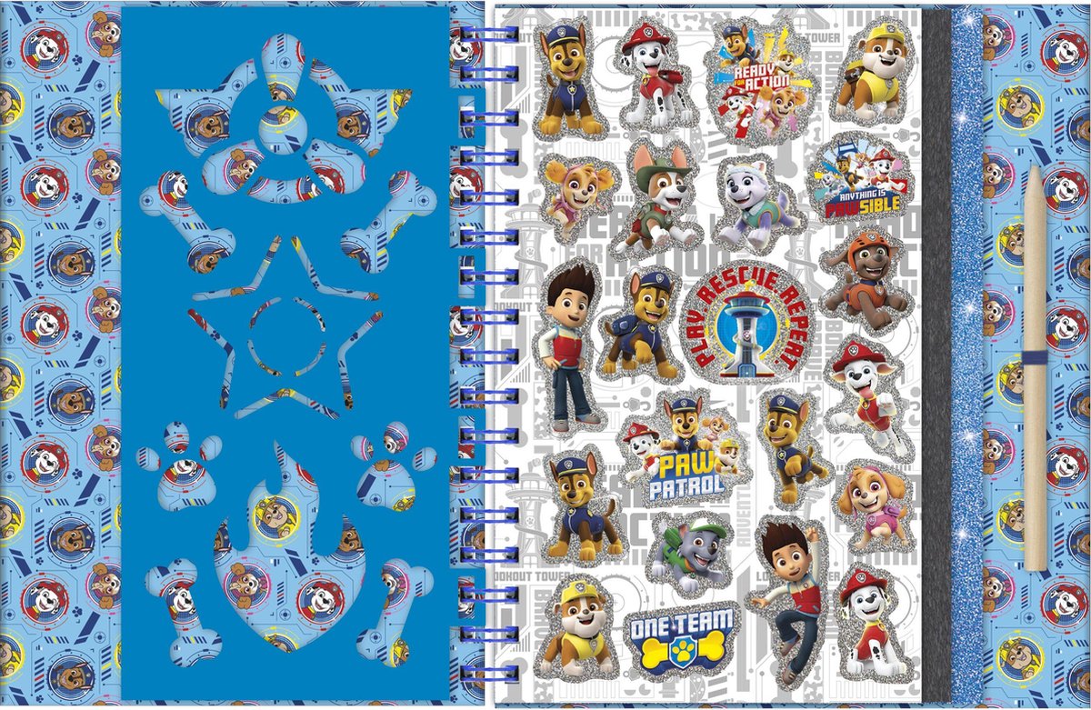 PAW Patrol Totum vakantie doeboek luxe kraskaarten- en kleurboek / creatief speelgoed jongens en meisjes junior scratch art - A5 harde kaft — afbeelding 5